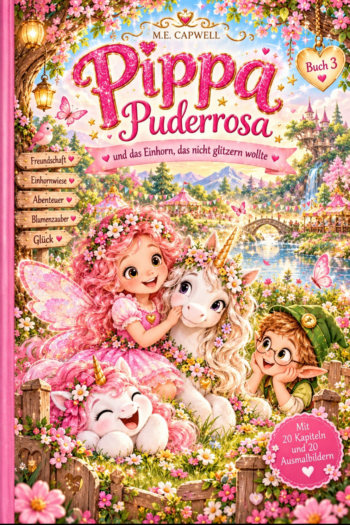 Pippa Puderrosa und das Einhorn, das nicht glitzern wollte Band 3