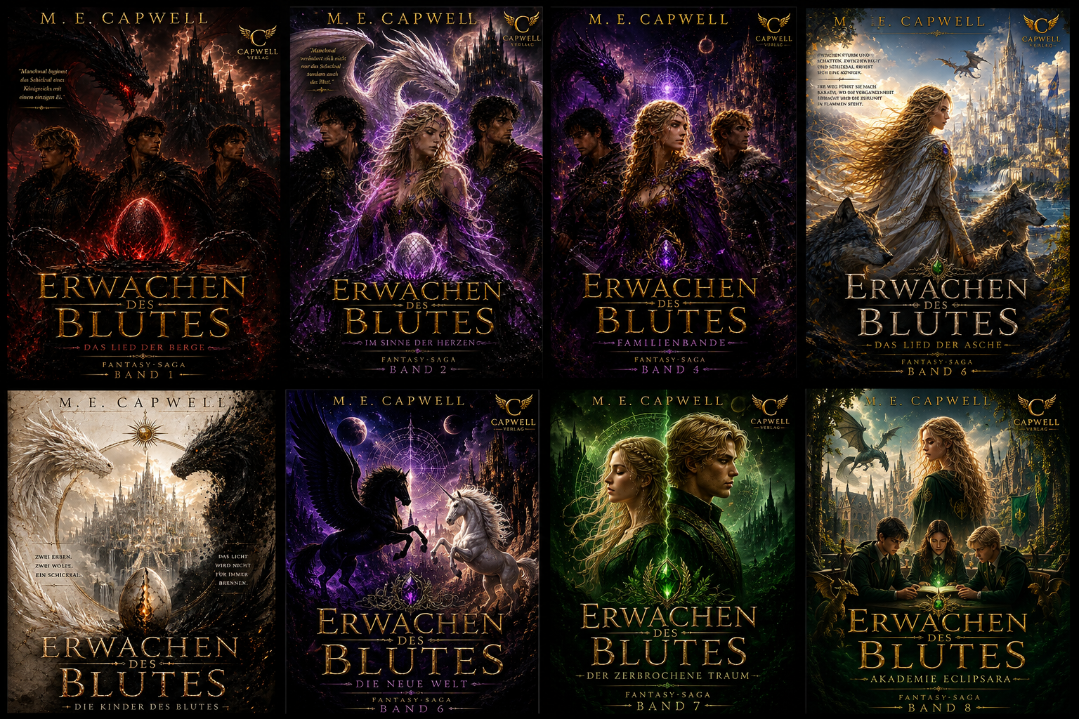 Erwachen des Blutes komplettreihe (Band 1 - 8 + Prequel)