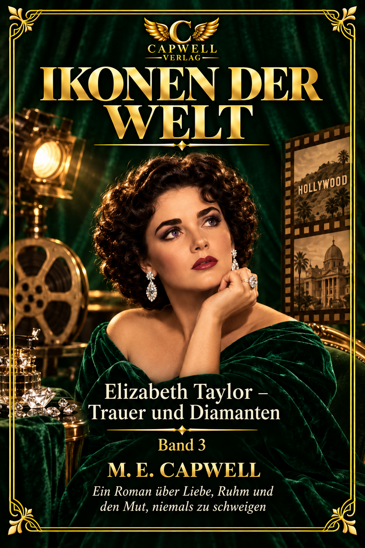 Ikonen der Welt Elizabeth Taylor-Trauer und Diamanten Band 3