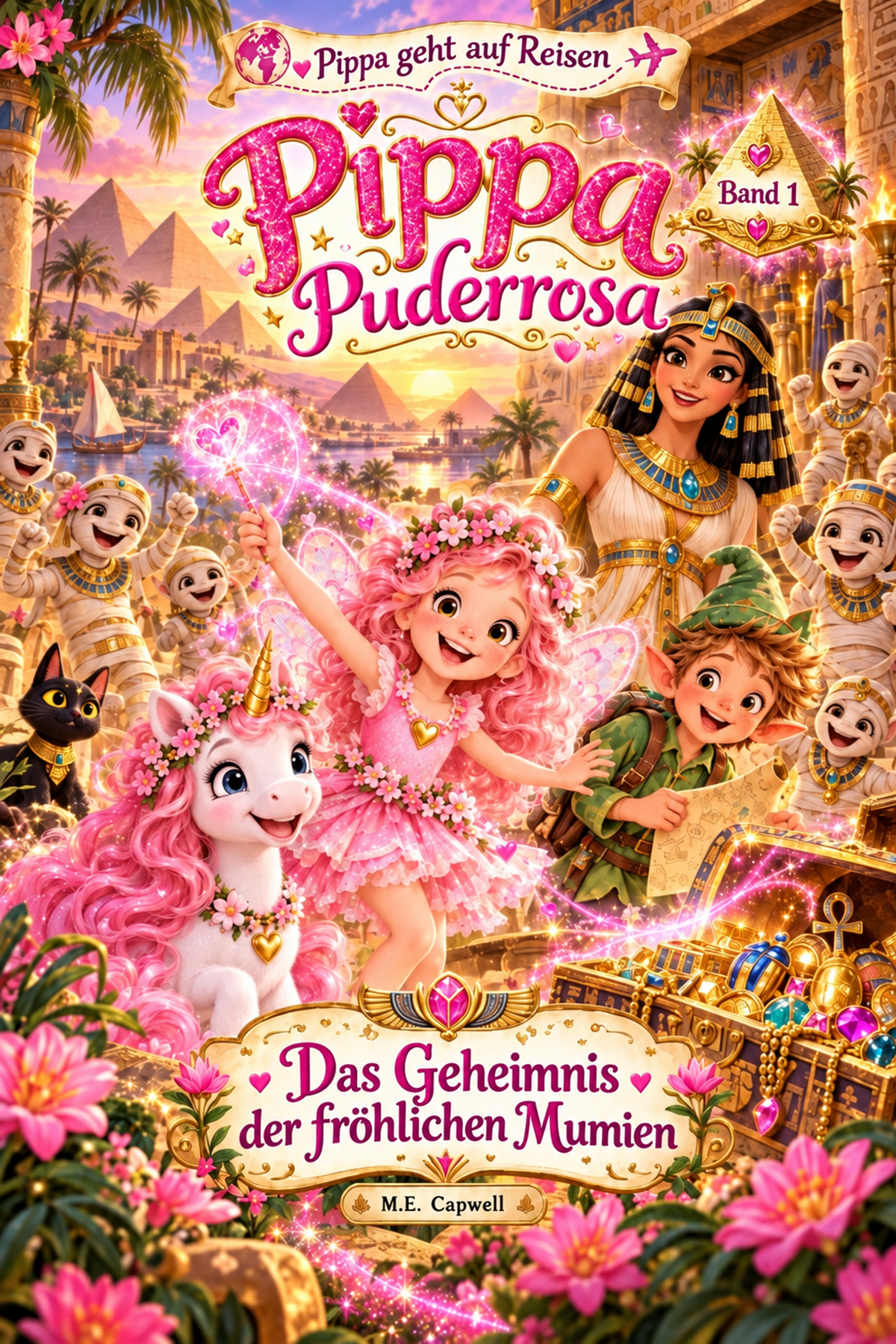 Pippa geht auf Reisen, Pippa Puderrosa, Das Geheimnis der fröhlichen Mumien Band 1